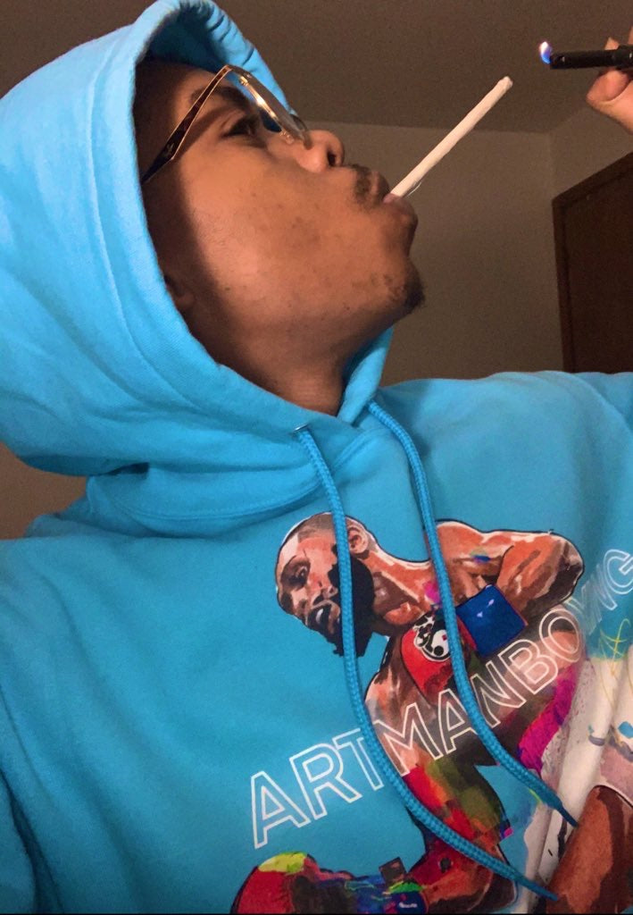 Flyest contender blue hoodie