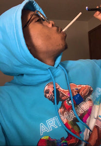 Flyest contender blue hoodie