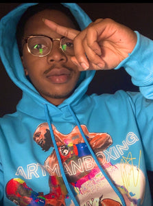 Flyest contender blue hoodie